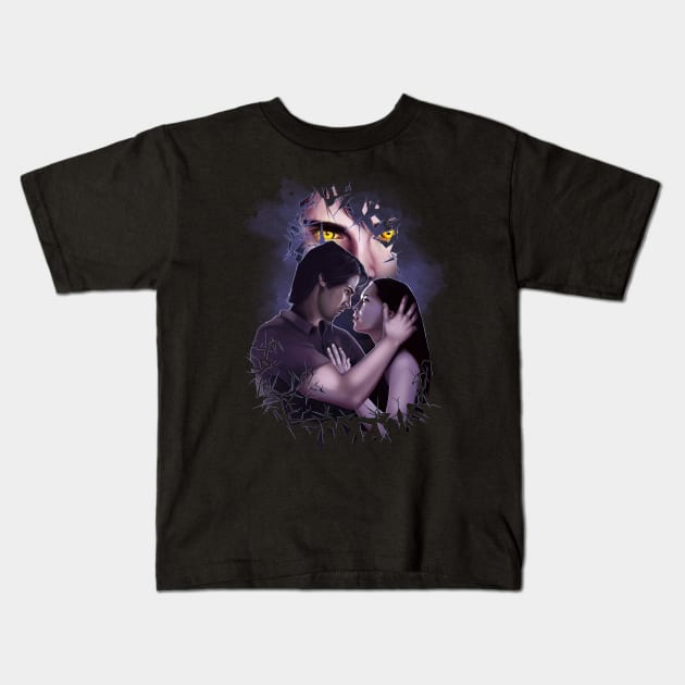 BATB - VinCat Portrait Kids T-Shirt by sugarpoultry